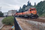 BNSF local switching the Boeing spur